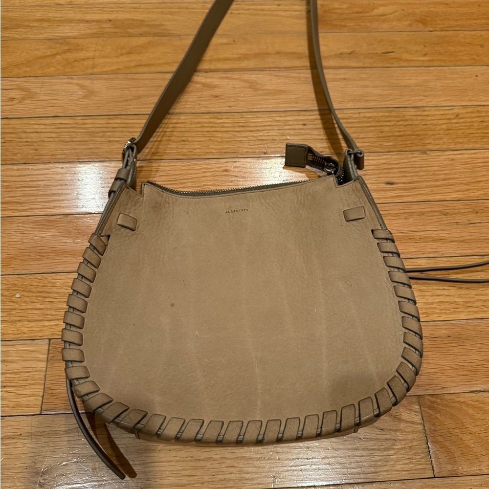 All Saints Ray leather crossbody bag